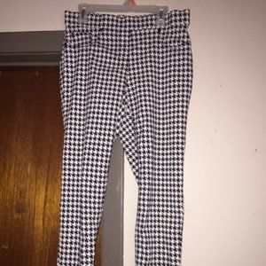 Juniors Gingham Jeggings Size M 7-9